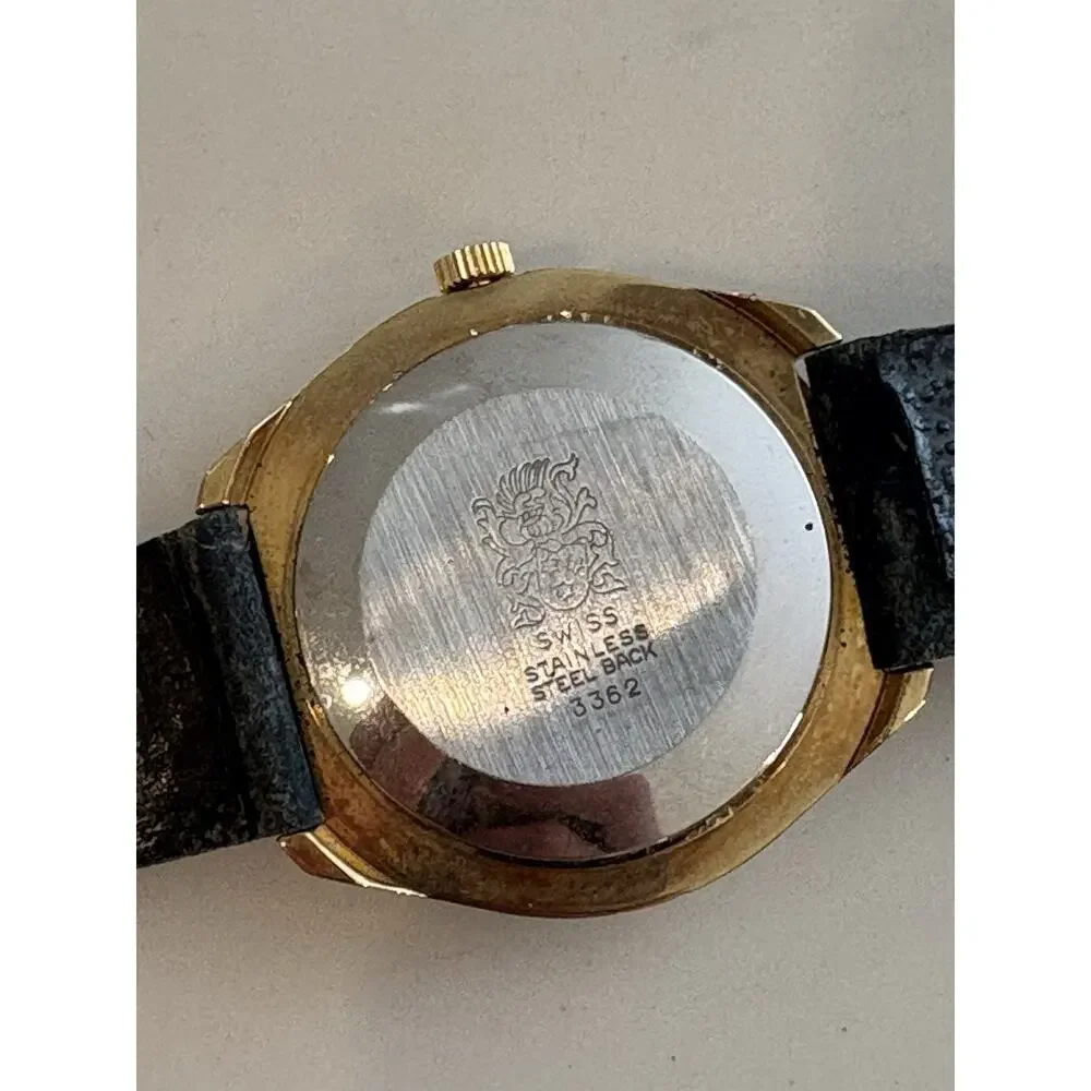 Vintage Al Madina Swiss Mechanical Wind Up Watch Mosque Islamic Dial 3362 Works